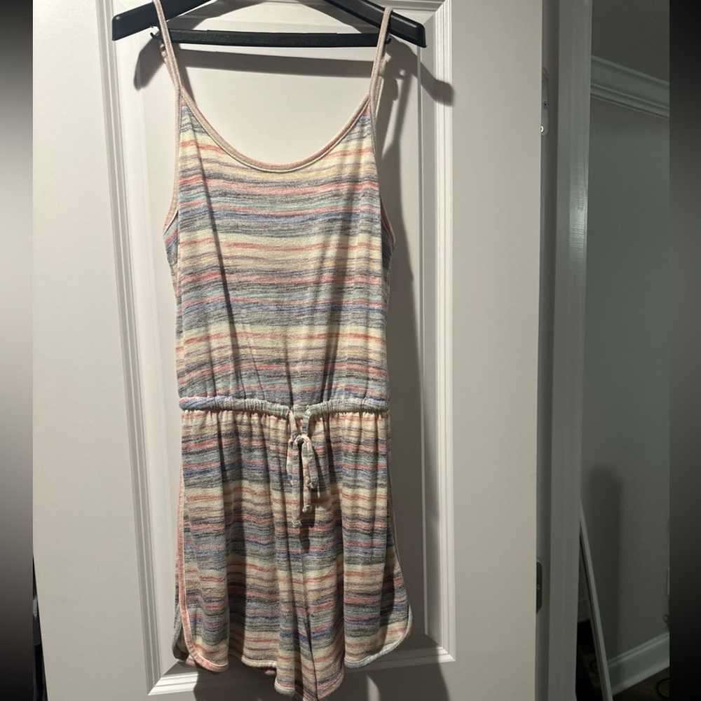 Striped Multicolor Knit Romper